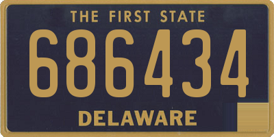DE license plate 686434
