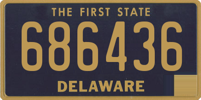 DE license plate 686436