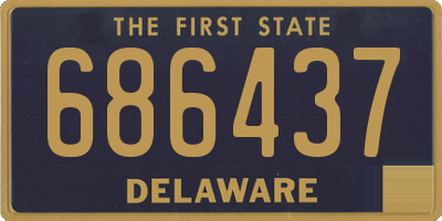 DE license plate 686437
