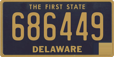 DE license plate 686449
