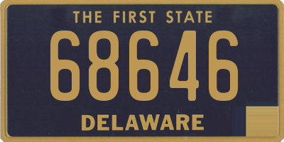 DE license plate 68646