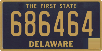 DE license plate 686464