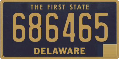 DE license plate 686465