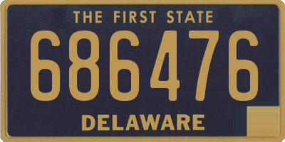 DE license plate 686476