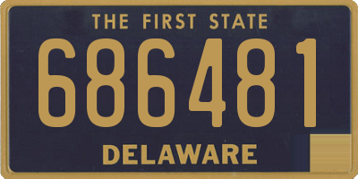 DE license plate 686481
