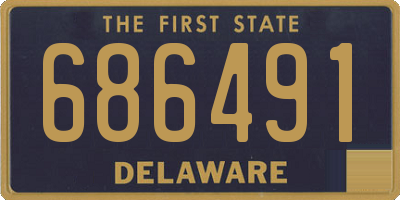 DE license plate 686491
