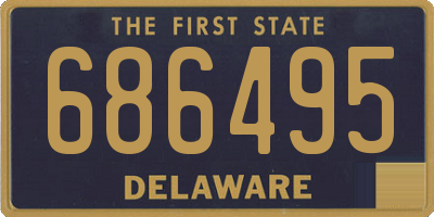 DE license plate 686495