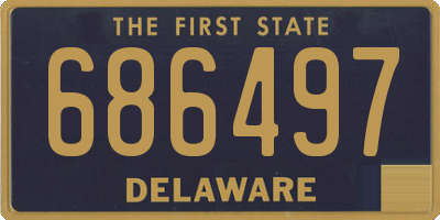 DE license plate 686497