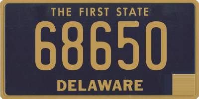 DE license plate 68650