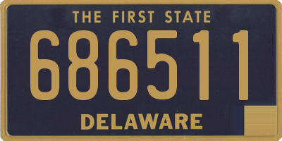 DE license plate 686511