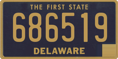 DE license plate 686519