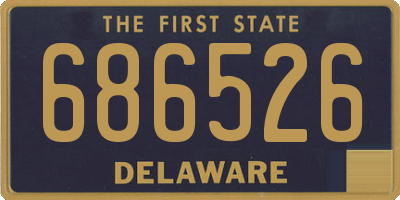 DE license plate 686526