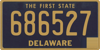 DE license plate 686527