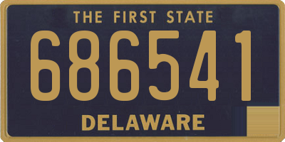 DE license plate 686541
