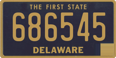 DE license plate 686545