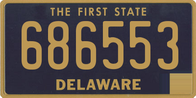 DE license plate 686553