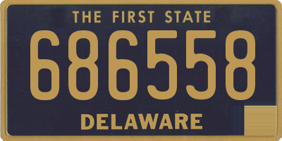 DE license plate 686558