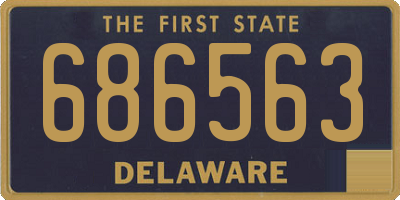 DE license plate 686563
