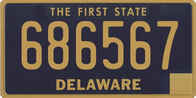 DE license plate 686567