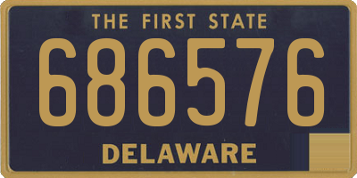 DE license plate 686576