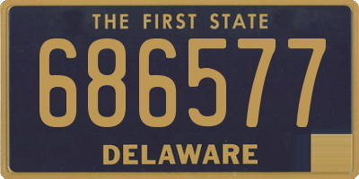 DE license plate 686577