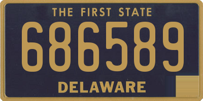 DE license plate 686589