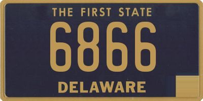 DE license plate 6866