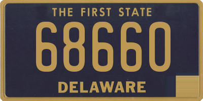 DE license plate 68660