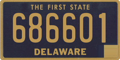 DE license plate 686601