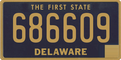 DE license plate 686609