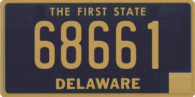 DE license plate 68661