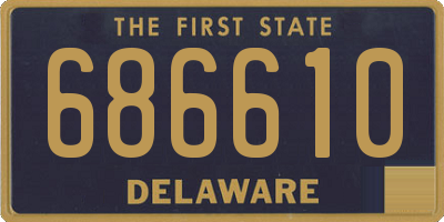 DE license plate 686610