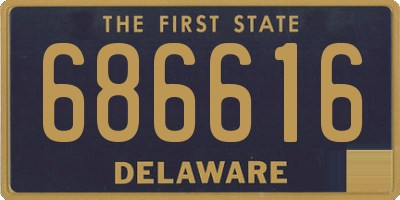 DE license plate 686616