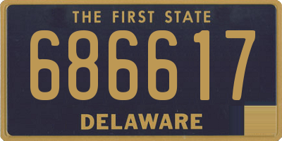 DE license plate 686617