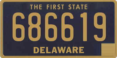 DE license plate 686619