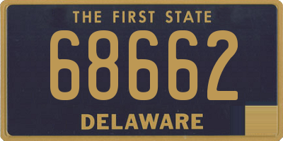 DE license plate 68662