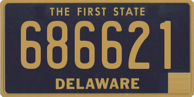 DE license plate 686621