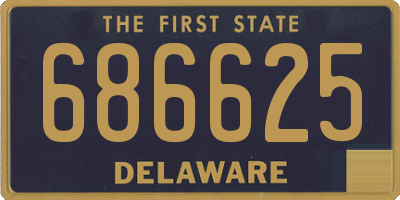 DE license plate 686625