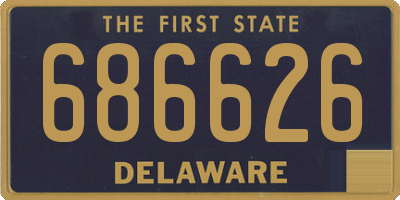 DE license plate 686626