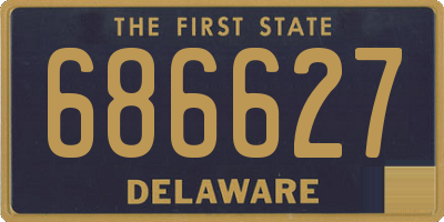 DE license plate 686627