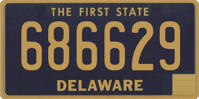 DE license plate 686629