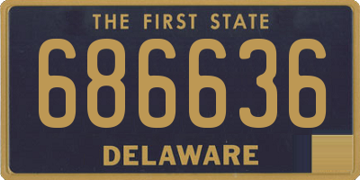 DE license plate 686636