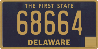 DE license plate 68664