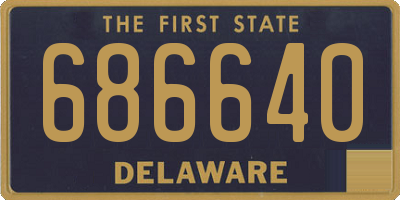 DE license plate 686640
