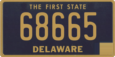 DE license plate 68665