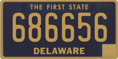 DE license plate 686656