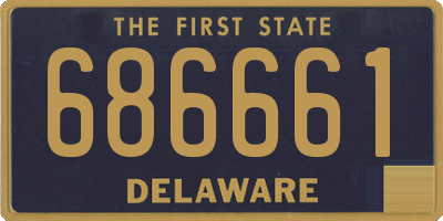 DE license plate 686661