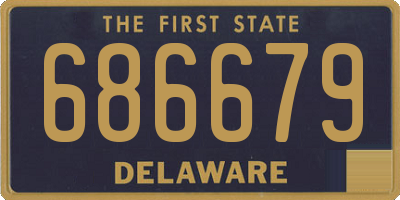 DE license plate 686679