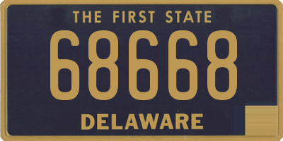 DE license plate 68668