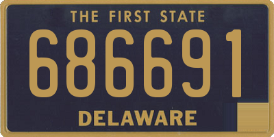 DE license plate 686691